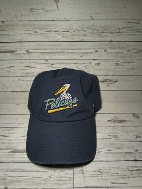 Myrtle Beach Pelicans '47 Brand Clean Up Strapback Hat Navy MiLB Adjustable OSFA